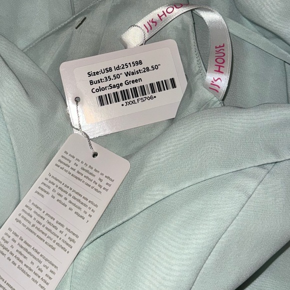 JJs House A-Line V-neck Floor-Length Chiffon Bridesmaid Dress #251598 - Picture 8 of 8